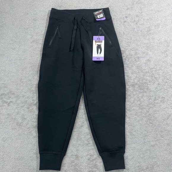 NEW Kirkland Signature Womens XS Black  Scuba Jogger Pants - Picture 1 of 7
